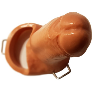 Harnais cuir prothèse creuse RÉEL