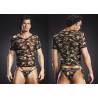 T-SHIRT V-NECK militaire S-M