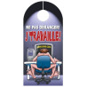 Affiche de porte J'TRAVAILLE 