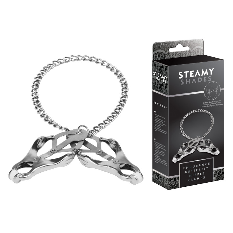 Pinces tétons papillon Endurance STEAMY SHADES