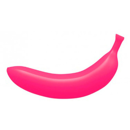 Vibro Banane rose fluo "Oh oui" 18cm