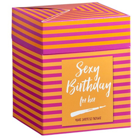 Boîte anniversaire surprises sexy pour elle