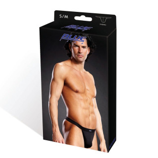 String homme BLUE LINE THONG noir S-M