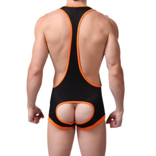 Combi cul nu noir&orange taille XL