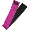 Bandeau ou Lien satin noir et fuchsia