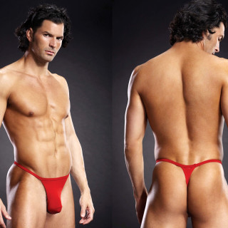 String homme BL PERF T-BACK rouge S-M