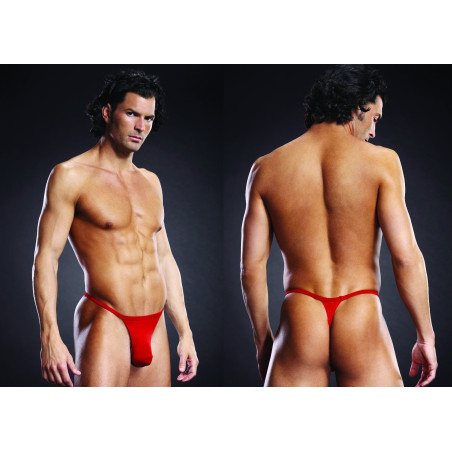 String homme BL PERF T-BACK rouge L-XL