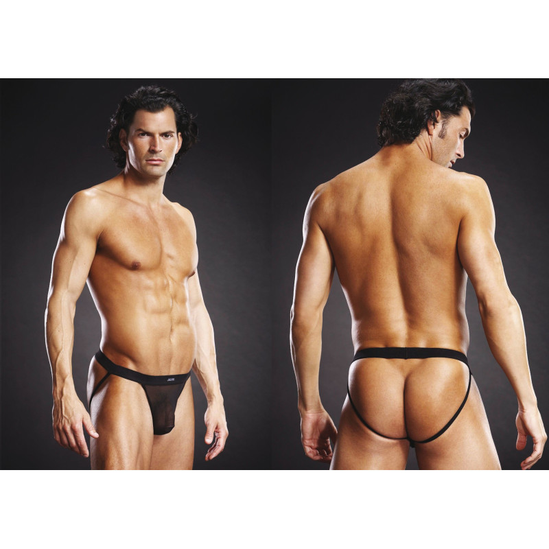Jock-Strap BLUE LINE noir L-XL
