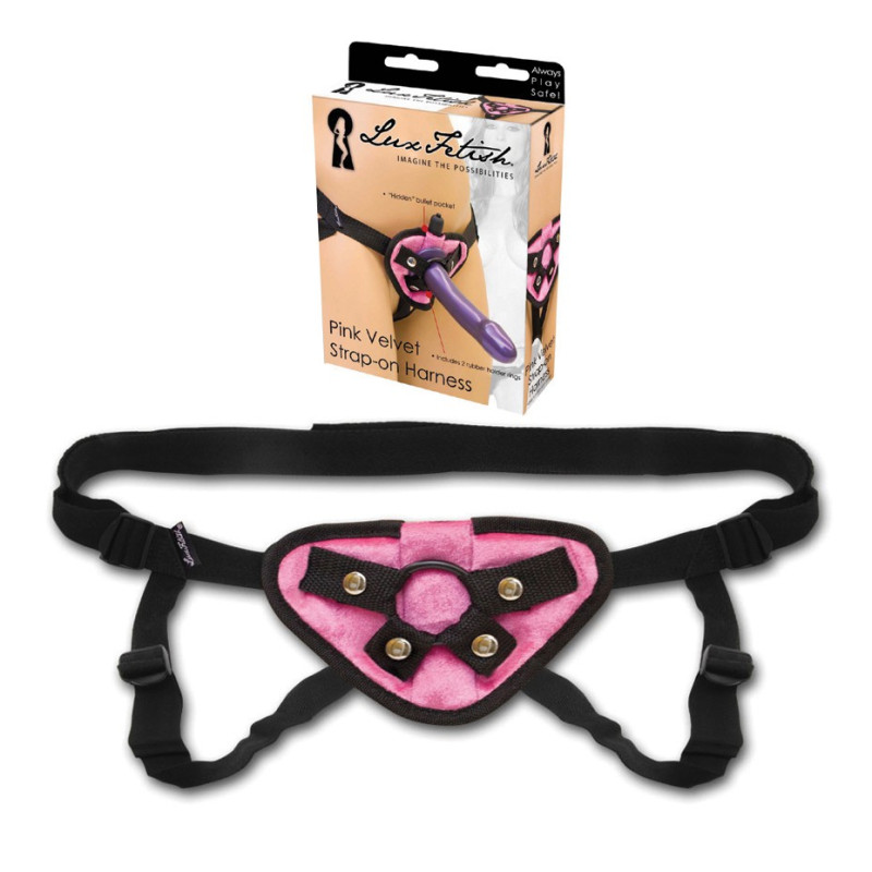 Harnais strap ajustable pour gode Pink Velvet