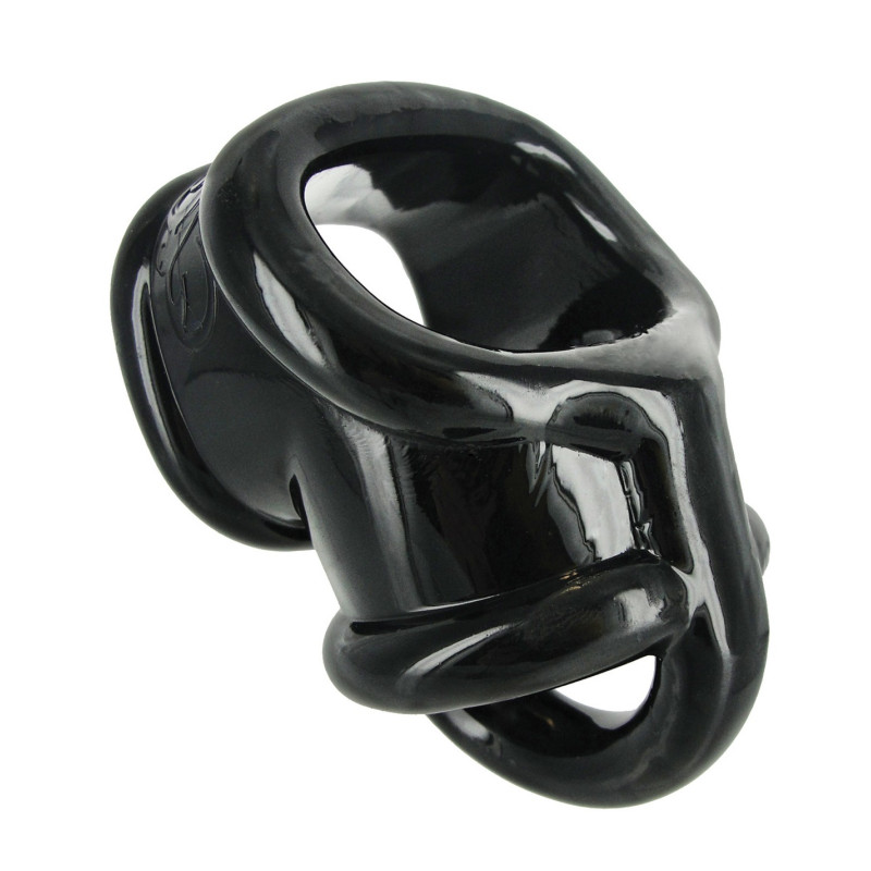 Cockring incurvée avec séparateur testicules