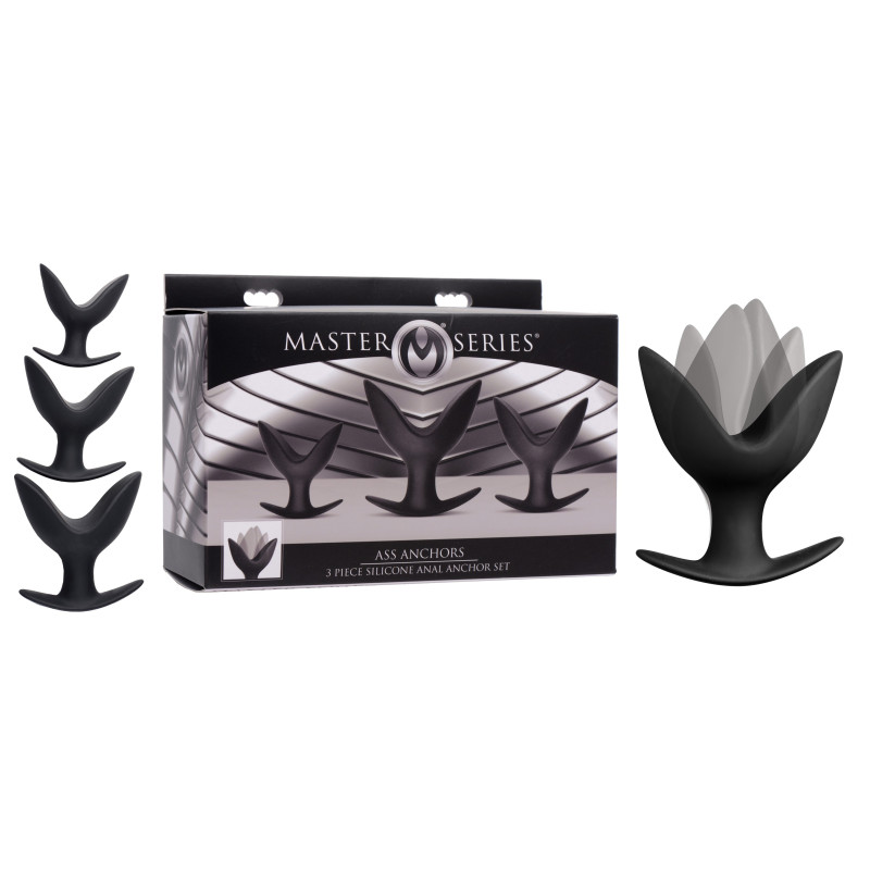 3 ancres anales en silicone