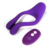 Masturbateur couple télécommande violet rechargeable
