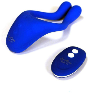 Masturbateur couple télécommande bleu rechargeable