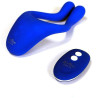 Masturbateur couple télécommande bleu rechargeable