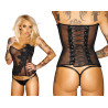 Corset noir transparent F117 AMAROUS M