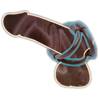 Cockring TRI3RING 3 anneaux noirs mise en place