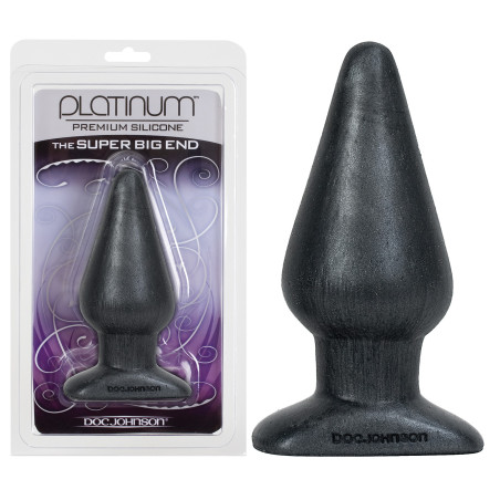 Plug The Super Big End charcoal silicone 15cm