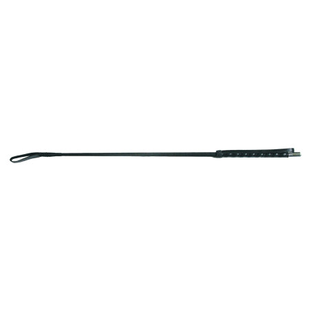 Cravache 67cm ornement chromé dragonne