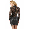 Robe manches longues noire L