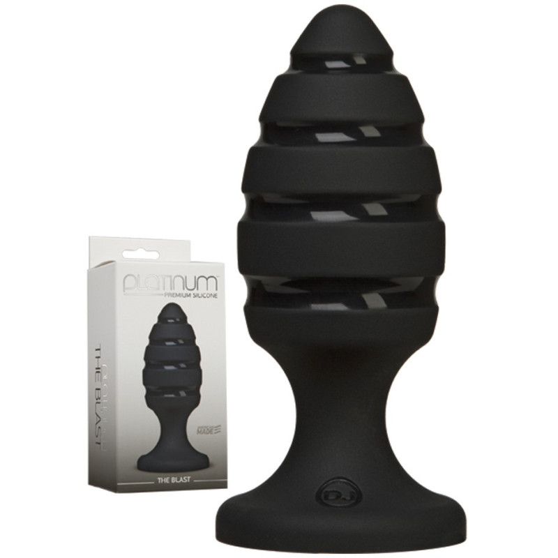 Par derrière Plug anal THE BLAST silicone noir Doc Johnson