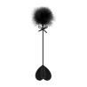 Cravache cœur et plume noir