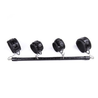 Barre de bondage noire mains et pieds 50cm