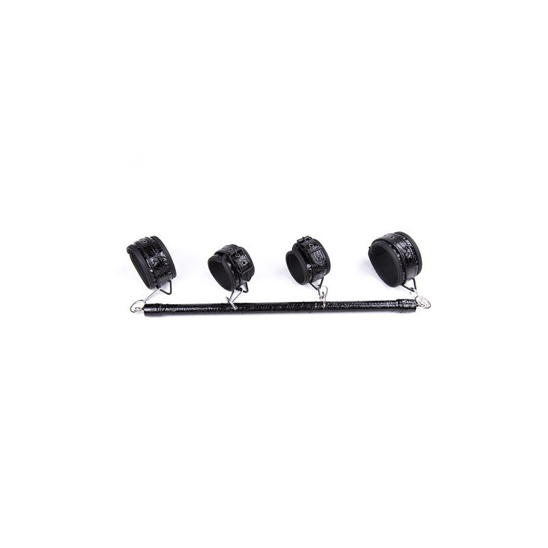 Barre de bondage noire mains et pieds 50cm