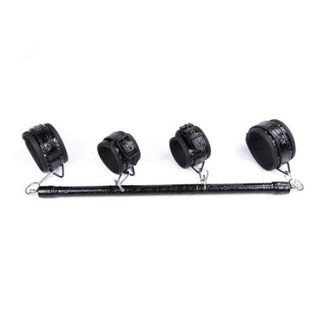Barre de bondage noire mains et pieds 50cm