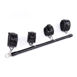 Barre de bondage noire mains et pieds 50cm