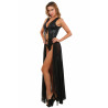 Body robe wetlook noir L-XL vue de profil