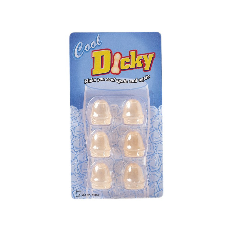 Glaçons réutilisables forme pénis x6