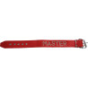 Collier cuir rouge MASTER