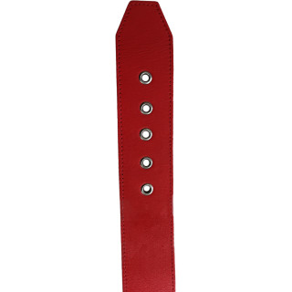 Collier cuir rouge MASTER