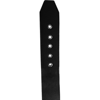 Collier cuir noir DOG