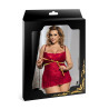 Adorable nuisette rouge bordeaux R80247 5XL