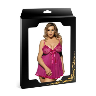 Charmante nuisette évasée Fuchsia 4XL