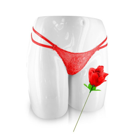Rose slip rouge XS-XL