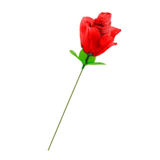 Rose slip rouge XS-XL prête à éclore