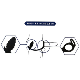 Cockring plug vibrant AP071