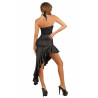 Robe longue asymétrique Wetlook S de dos