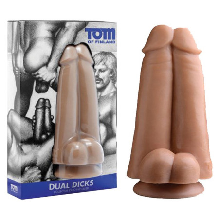 Gode double Tom of Finland sur ventouse