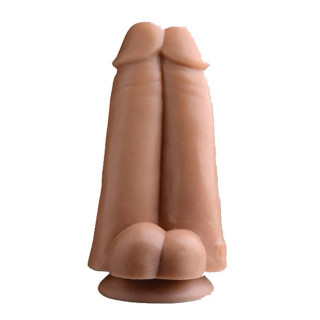 Gode double Tom of Finland sur ventouse