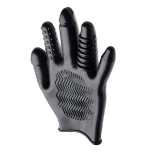 Gant doigtier Pleasure Poker noir