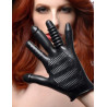 Gant doigtier Pleasure Poker noir chaque doigt sa stimulation