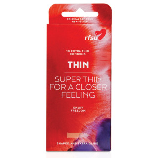 10 préservatifs extra fin lubrifiés RFSU