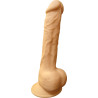 Gode ventouse et bourses 9,5" SilexD 24 x Ø4,5cm