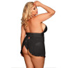 Charmeuse nuisette noire R80661 5XL-6XL