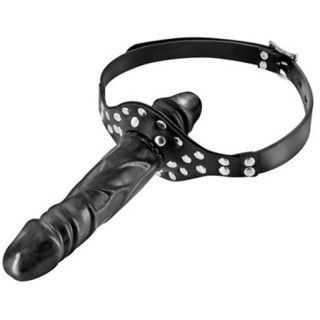 Baillon double gode noir