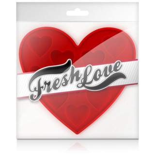 Moule à glaçons Fresh Love en forme de cœur dans son emballage