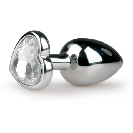 Plug argent en aluminium bijour cœur S